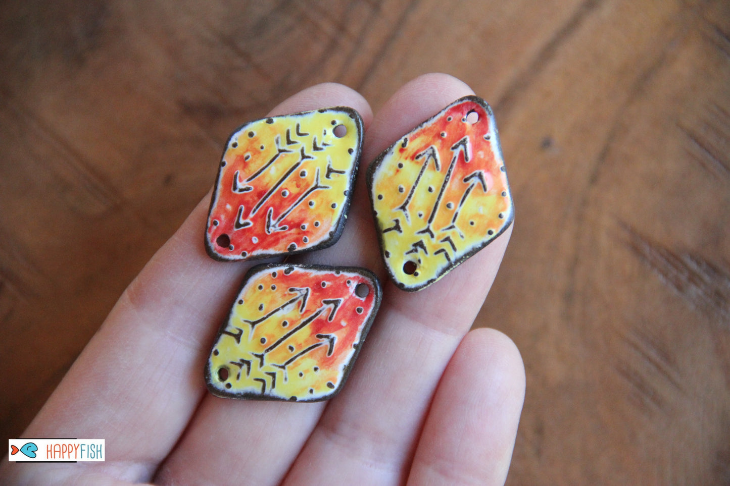 Which Way to Go - A set of 3 ceramic connectors with arrows