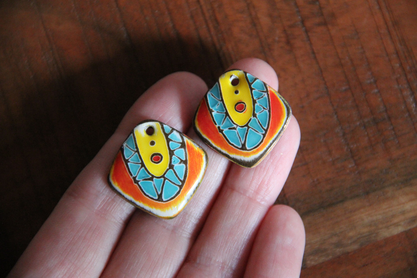 Earring Pair in Vibrant Colors