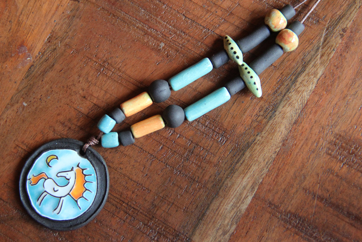 Horse under the Moon - Necklace Set