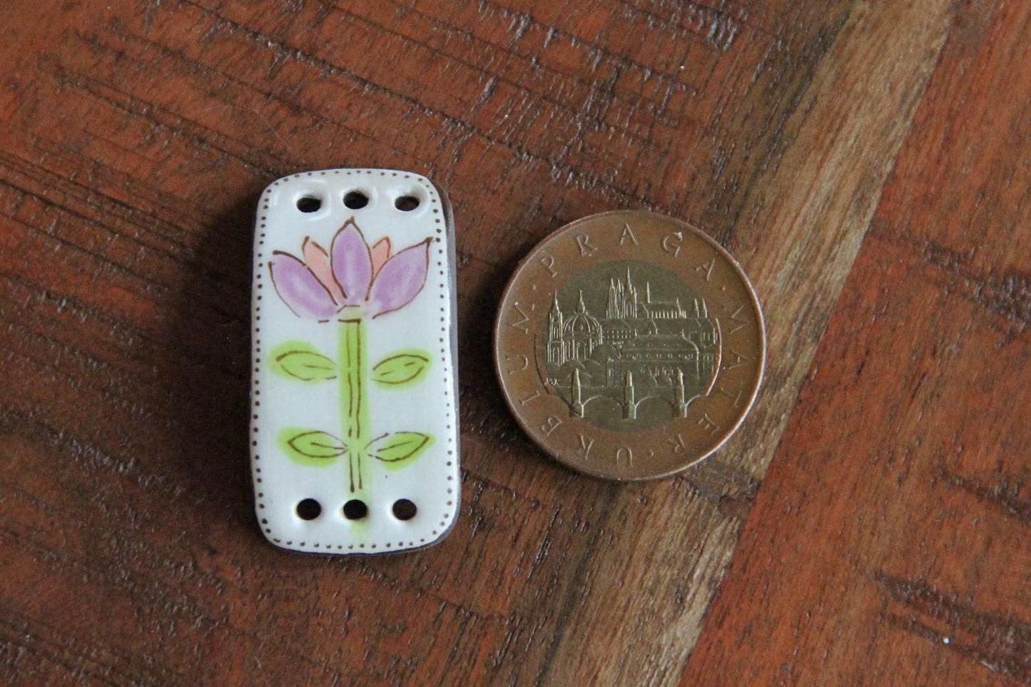 Flower Ceramic Bracelet Bar