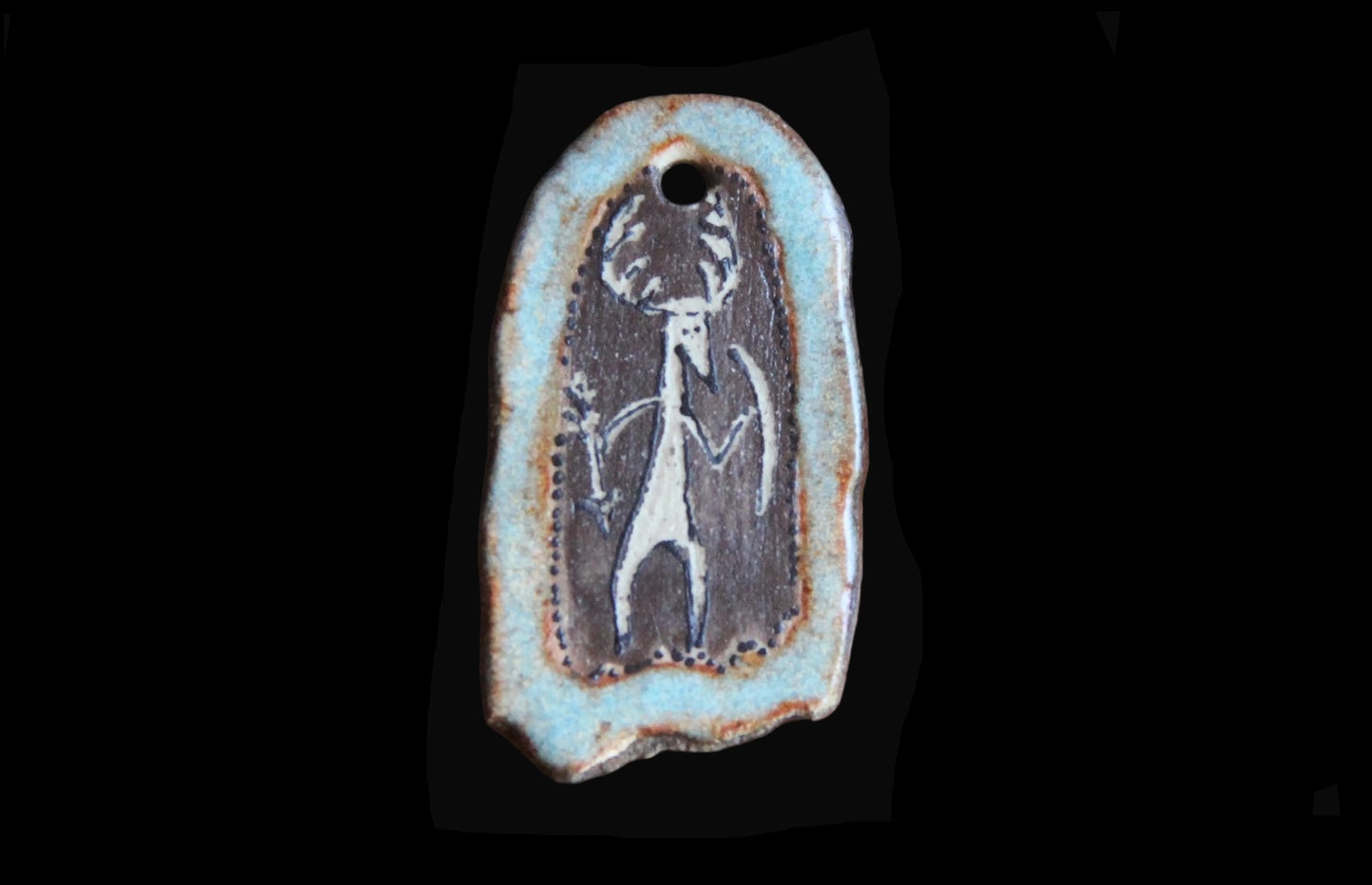 Rustic Stoneware Pendant