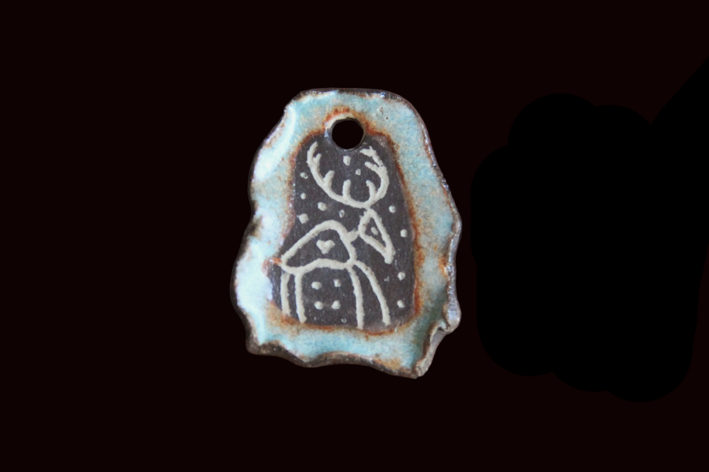 Rustic Stoneware Pendant