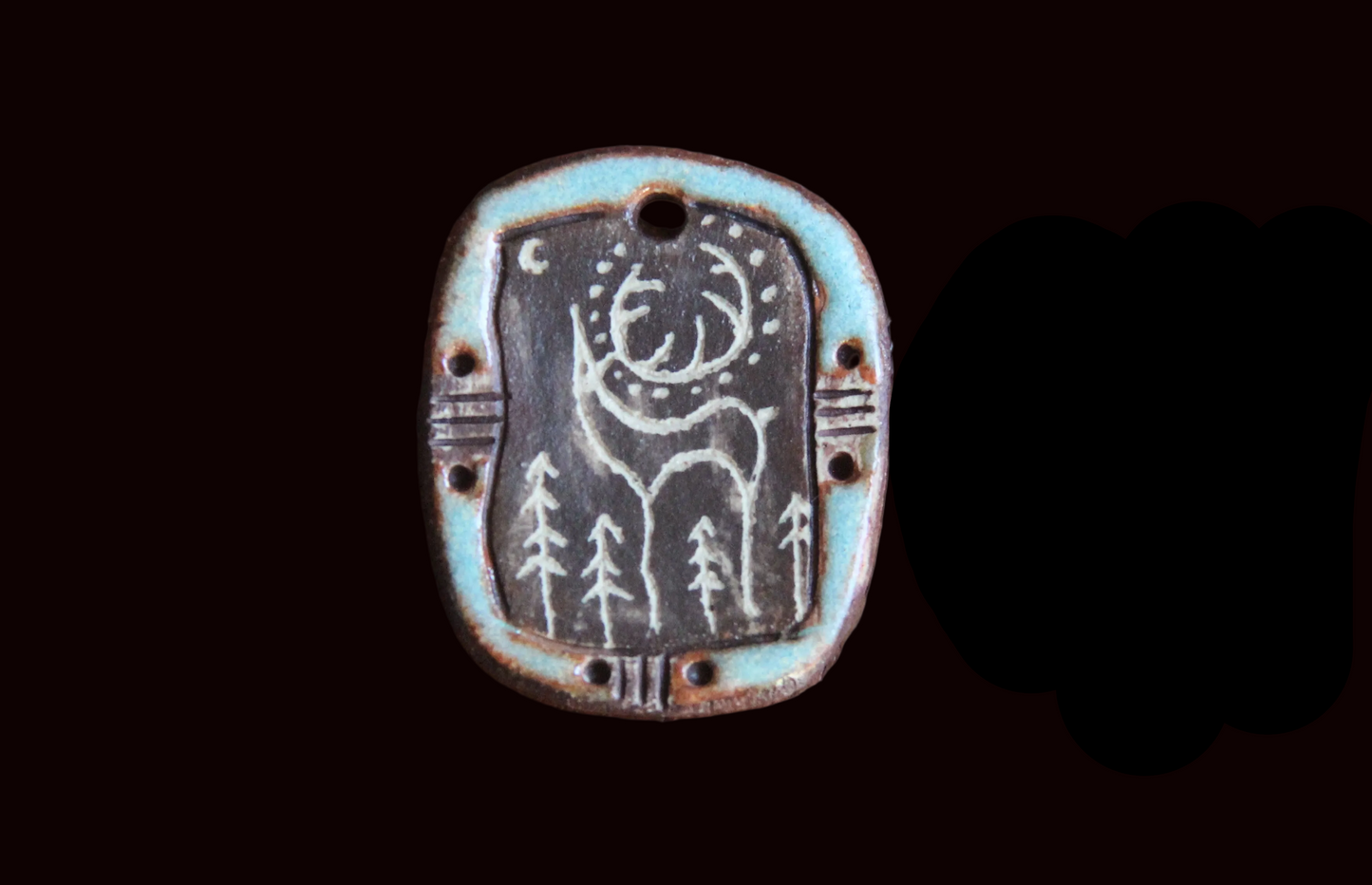 Rustic Stoneware Pendant