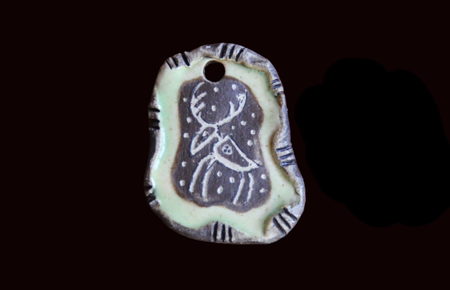 Rustic Stoneware Pendant