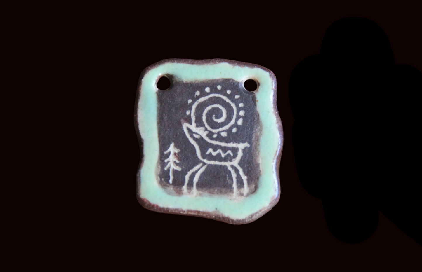 Rustic Stoneware Pendant