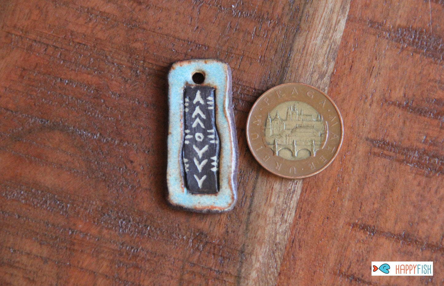 Rustic Stoneware Pendant