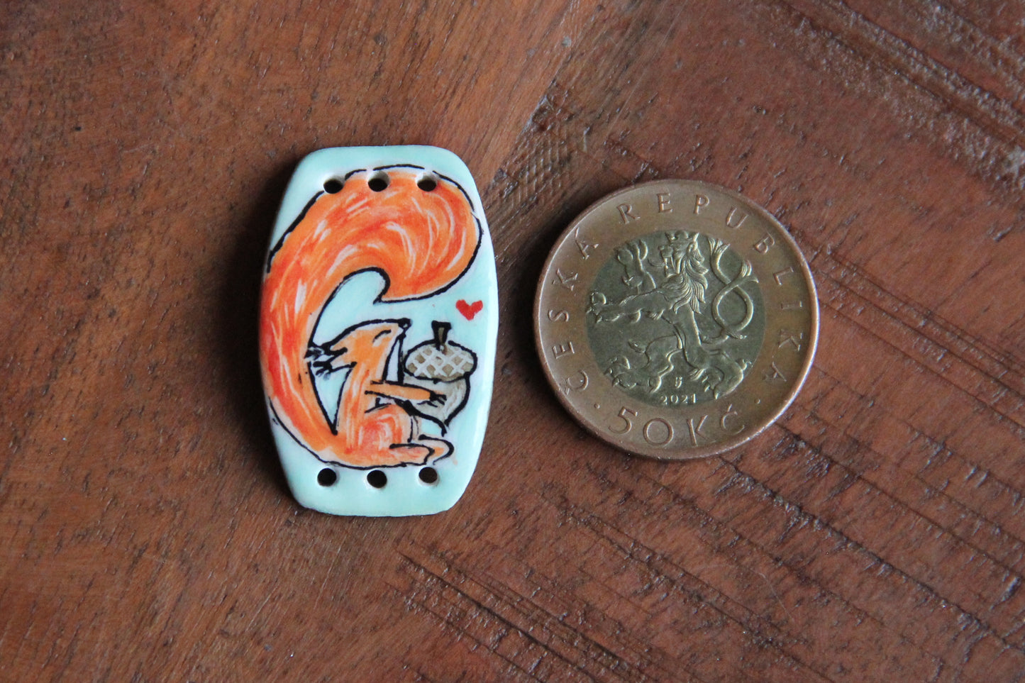 Squirrel Ceramic Bracelet Bar