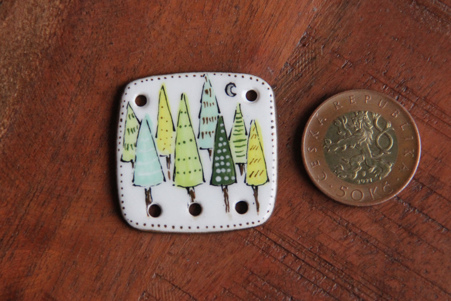 TREES ceramic FOCAL PENDANT