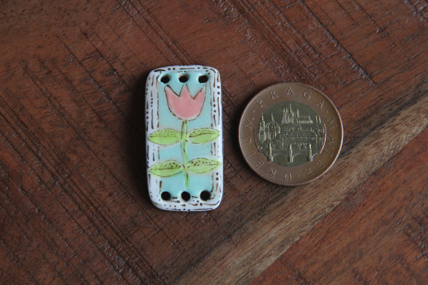 Flower Ceramic Bracelet Bar