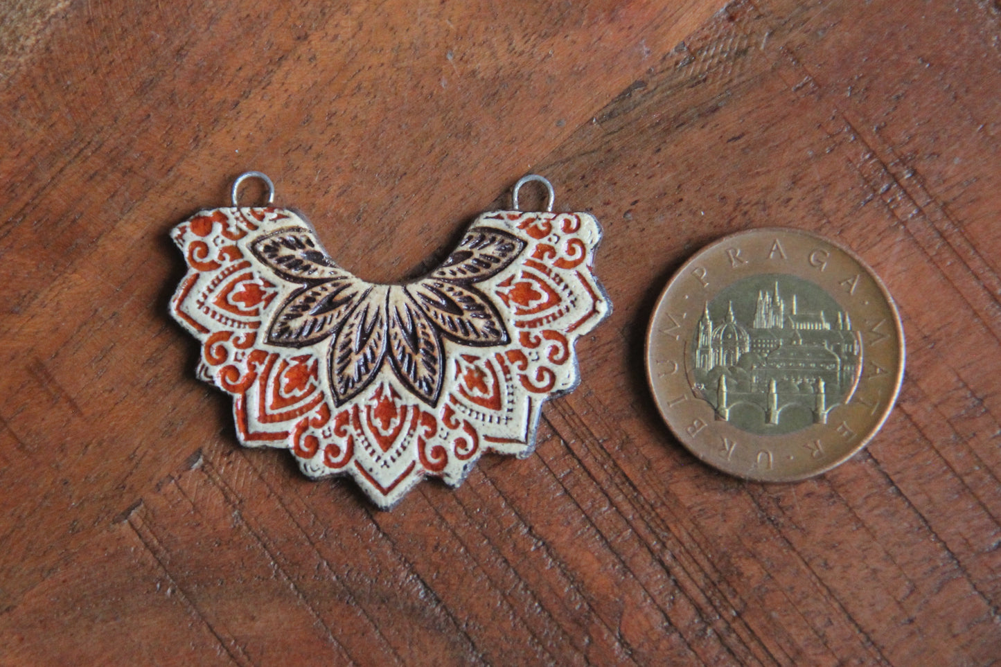 Rustic Stoneware Pendant