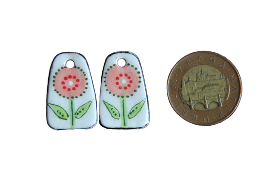 FLOWER ceramic dangles