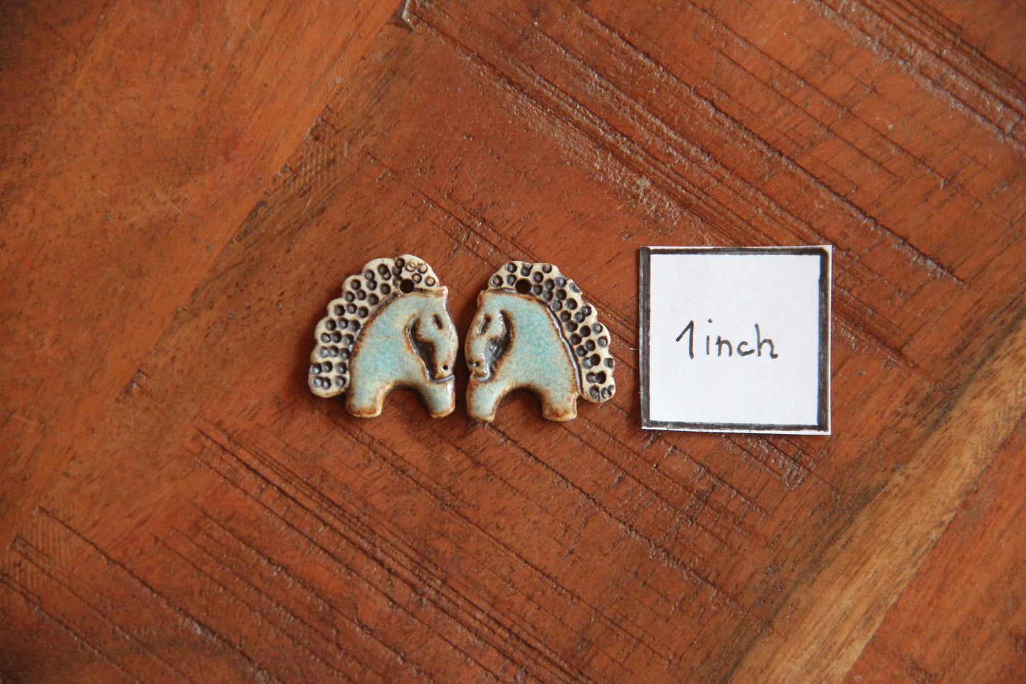 Horses Rustic Earring Pair
