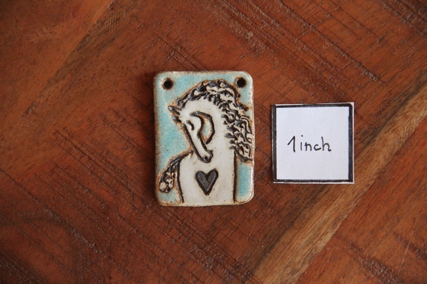 Dreaming... Rustic Stoneware Horse with a Heart