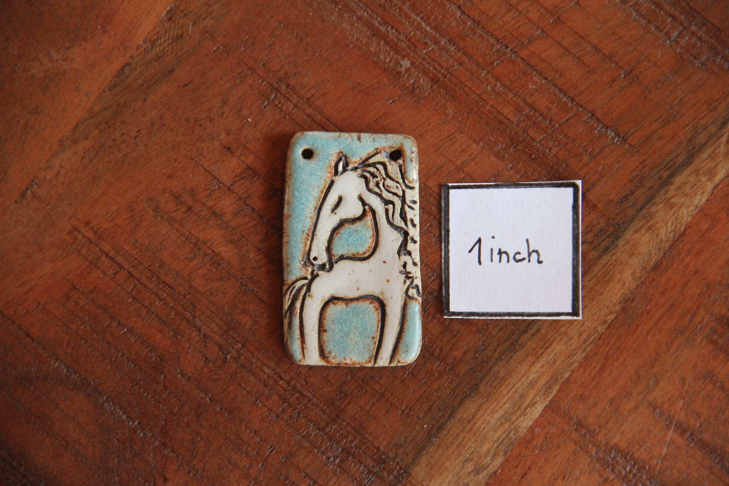 Dreaming... Rustic Stoneware Horse Pendant