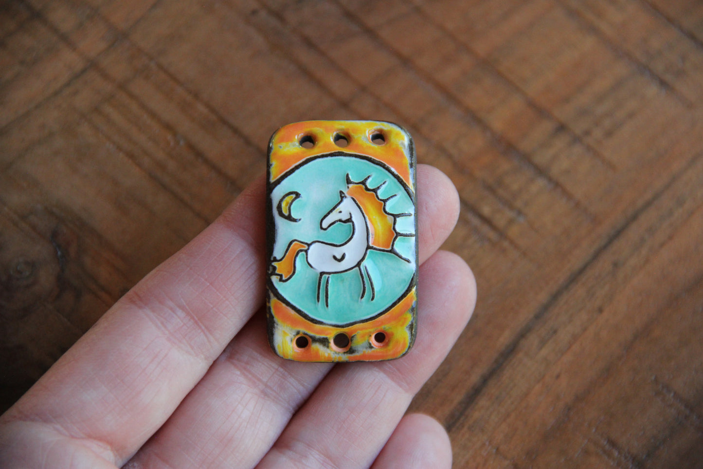 Horse under the Moon - bracelet bar