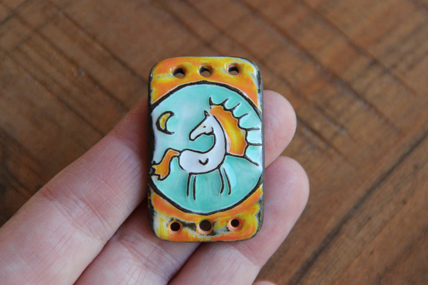 Horse under the Moon - bracelet bar