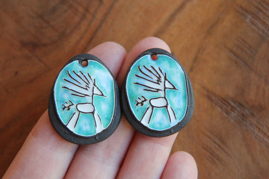 1 Horse Pendant - ceramic pendant
