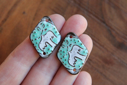 PEACE DOVE ceramic CONNECTORS
