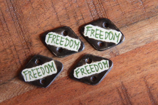 FREEDOM - a pair of ceramic CONNECTORS