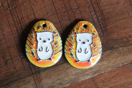 HEDGEHOGS Earring Pair