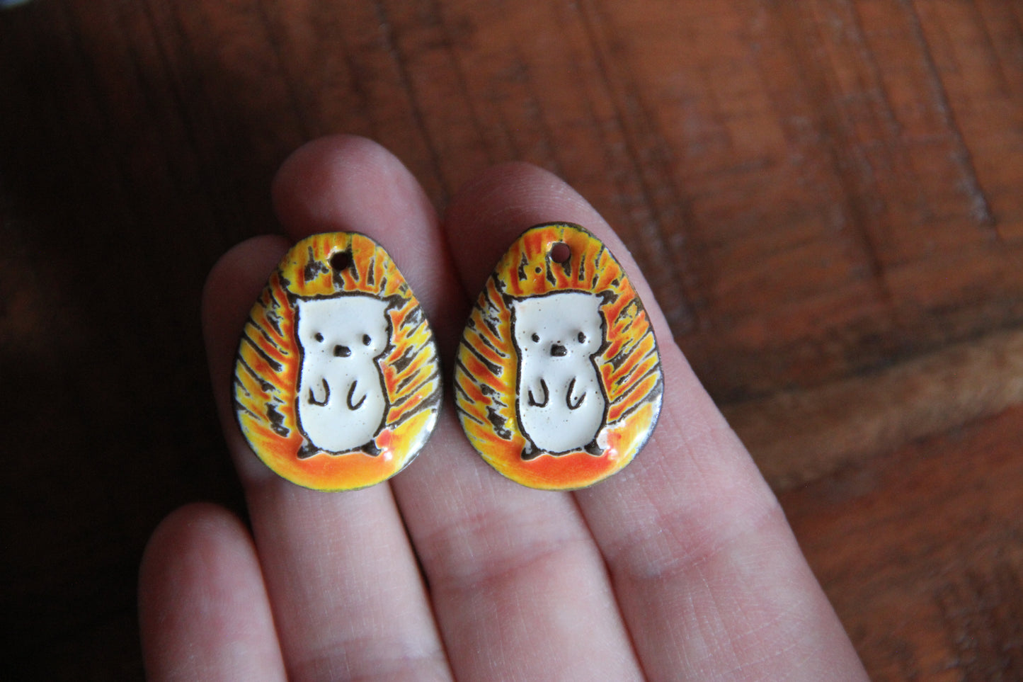 HEDGEHOGS Earring Pair
