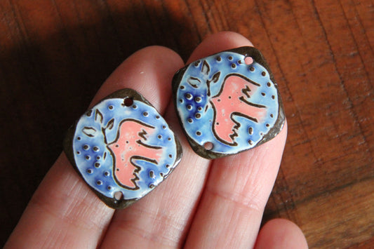 PEACE DOVE - ceramic CONNECTORS