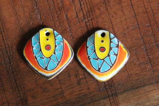 Earring Pair in Vibrant Colors
