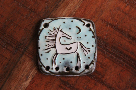 Ceramic Pendant with Holes at botom