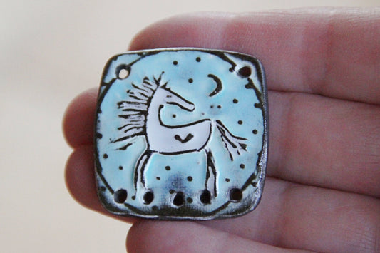 Ceramic Pendant with Holes at botom