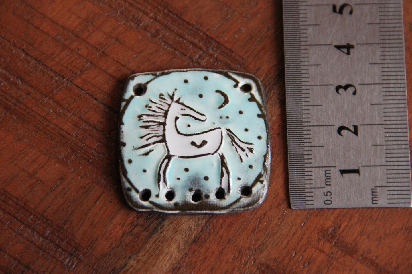 Ceramic Pendant with Holes at botom