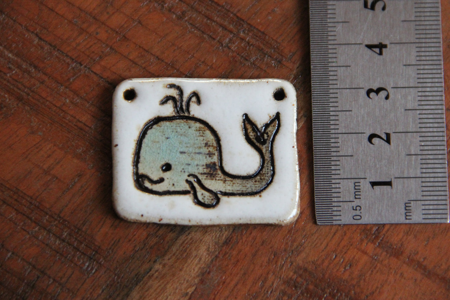 I'm just a whale ceramic pendant