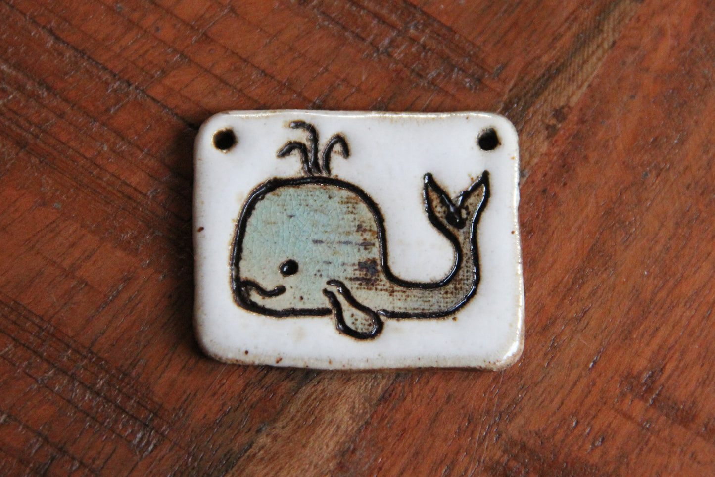 I'm just a whale ceramic pendant