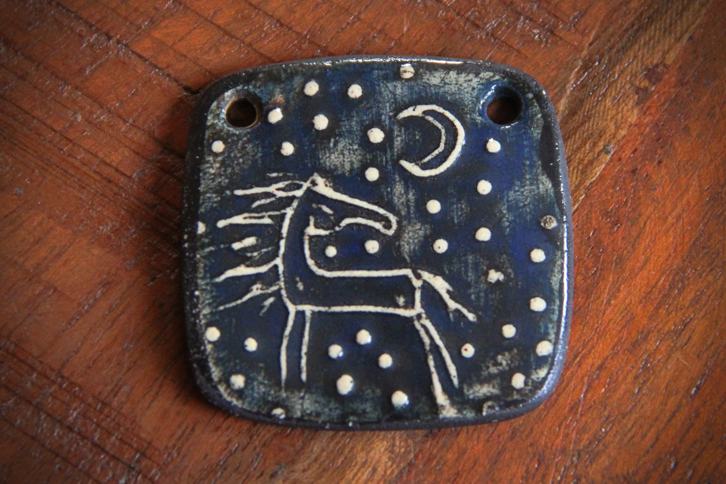 Handmade ceramic focal pendant