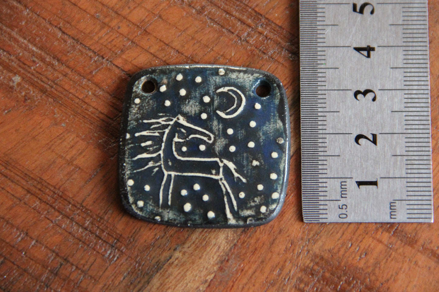 Handmade ceramic focal pendant