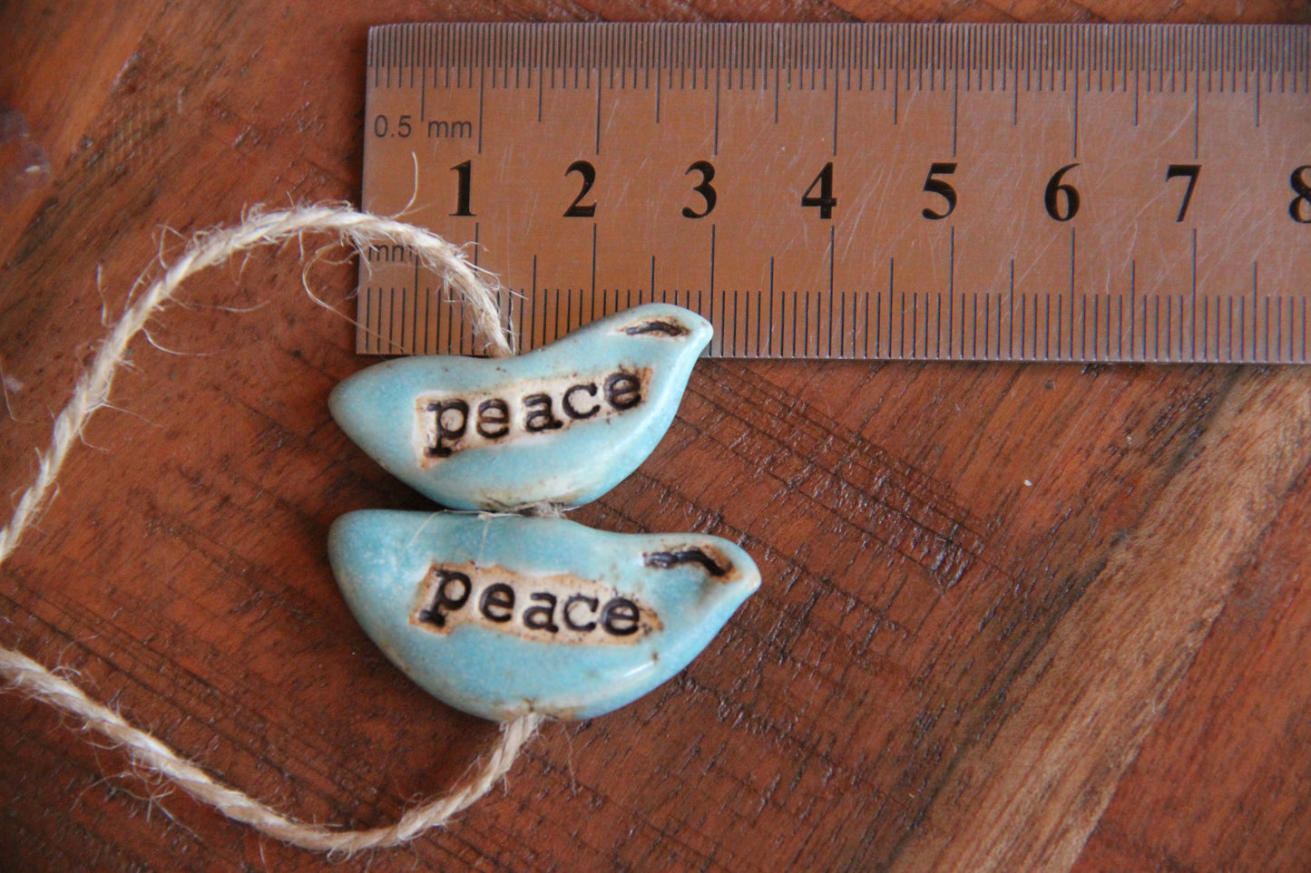 Peace - 1 bird bead