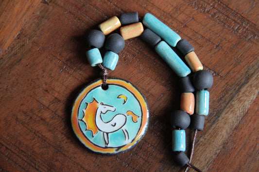 Horse under the Moon - Necklace Set