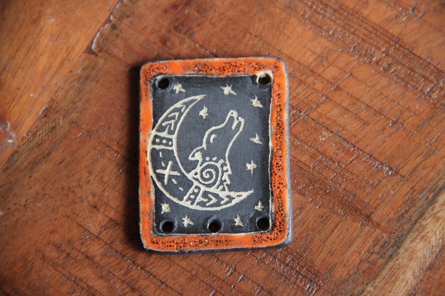 SALE -  Howling Wolf Focal Pendant