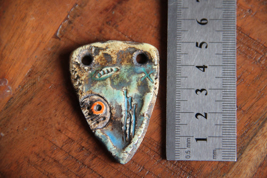 SALE - Rustic Stoneware Focal Pendant
