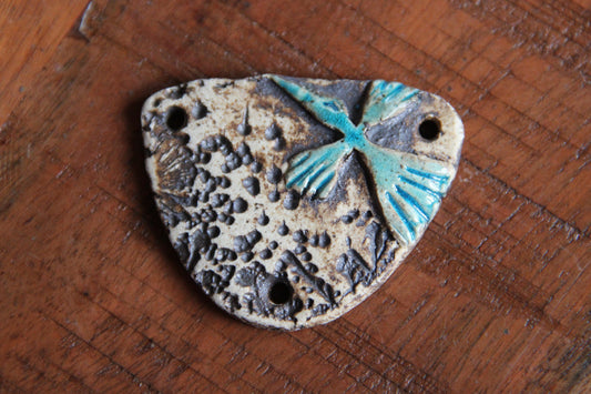 SALE - Rustic Stoneware Focal Pendant