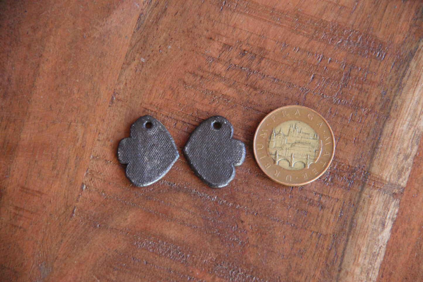 BIRDS... Rustic pair - ceramic earring dangles