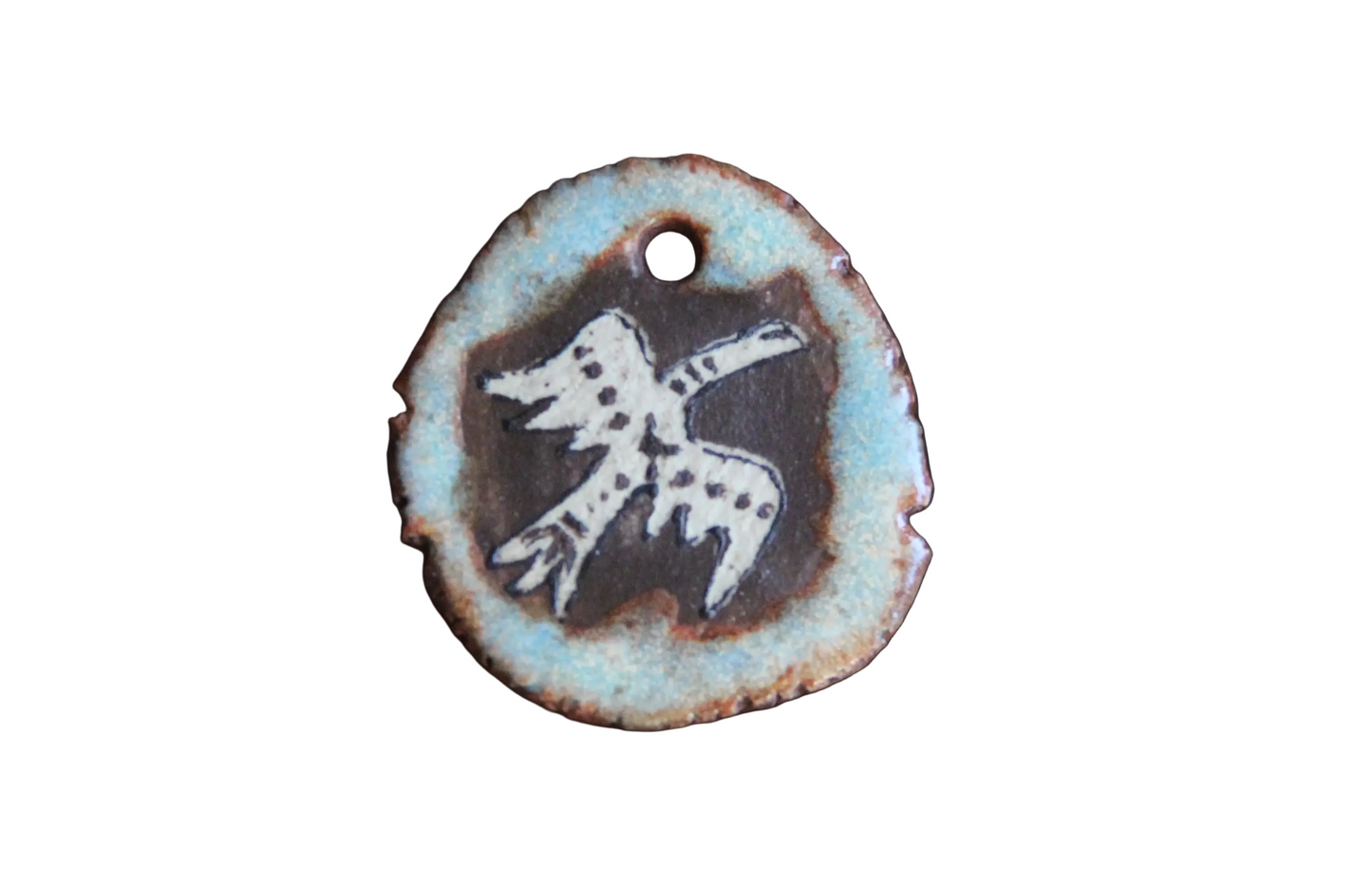 Rustic Stoneware Pendant