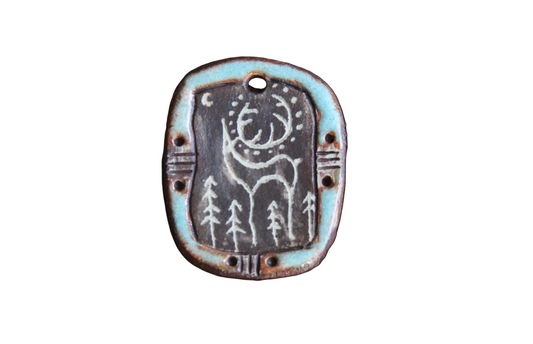 Rustic Stoneware Pendant