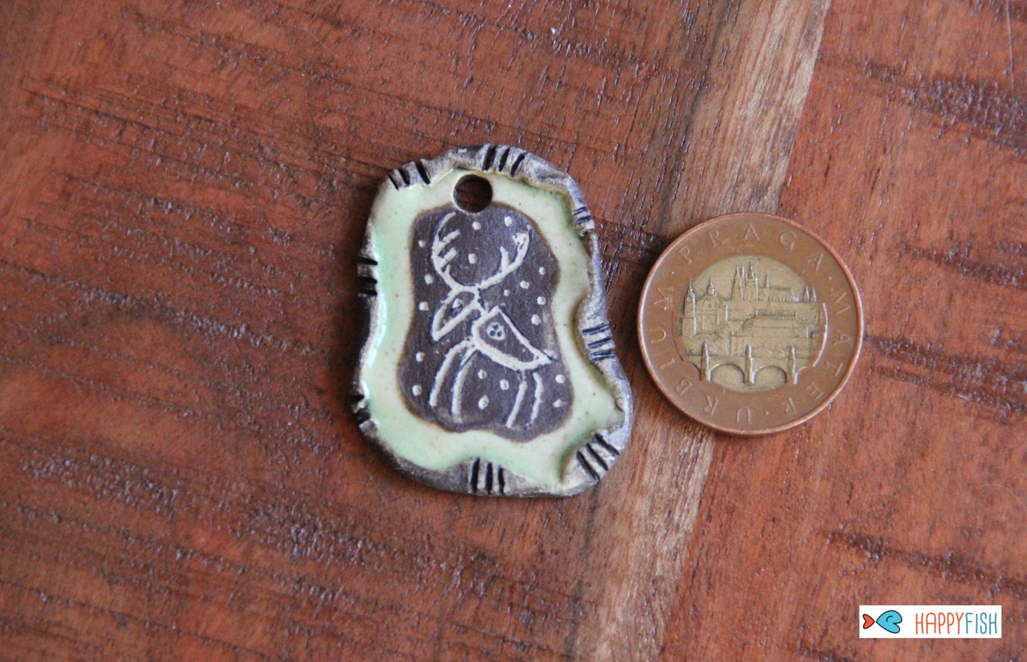 Rustic Stoneware Pendant