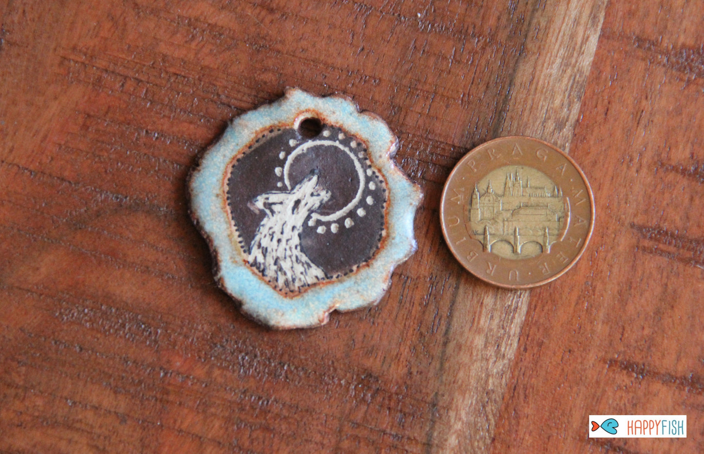 Rustic Stoneware Pendant