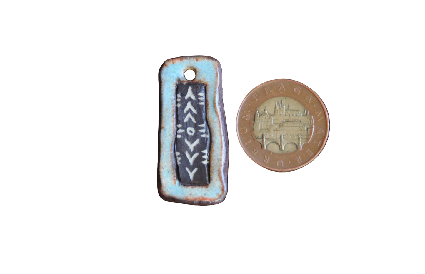 Rustic Stoneware Pendant