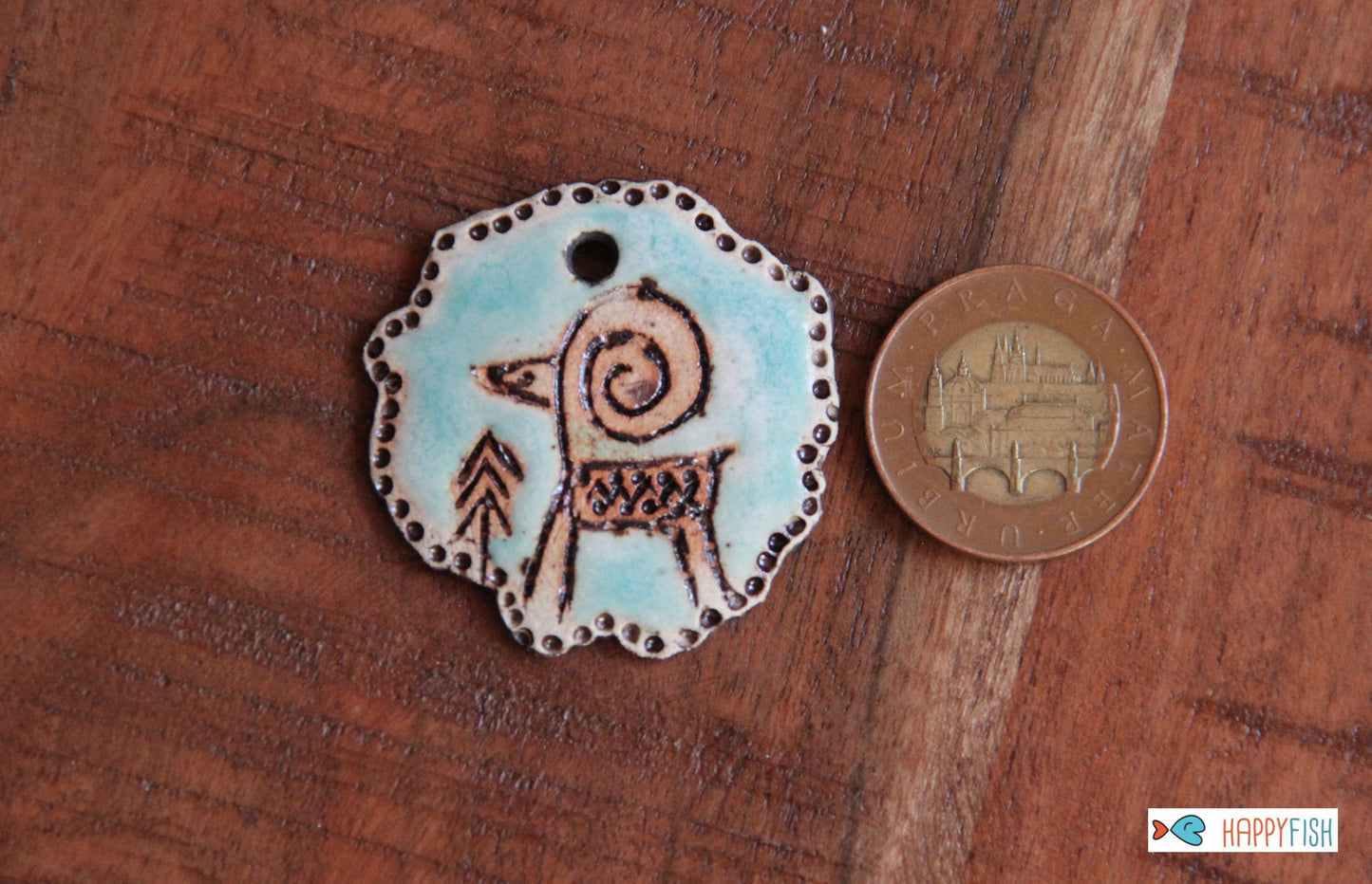 Rustic Stoneware Pendant
