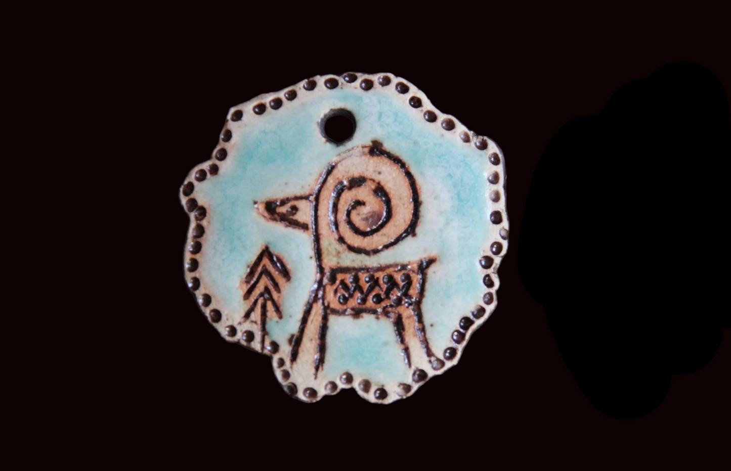 Rustic Stoneware Pendant