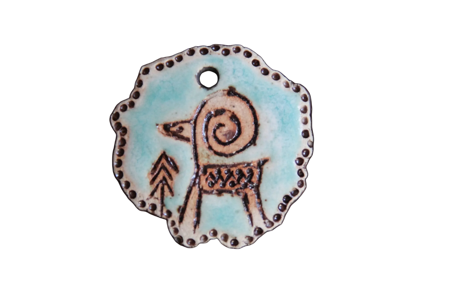 Rustic Stoneware Pendant