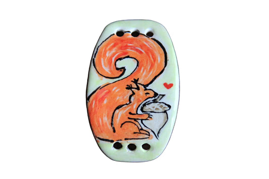 Squirrel Ceramic Bracelet Bar