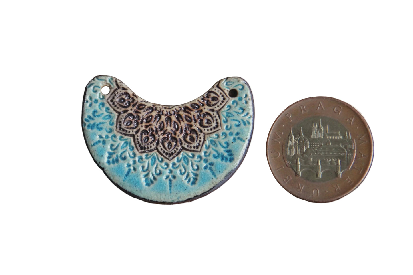Rustic Stoneware Pendant